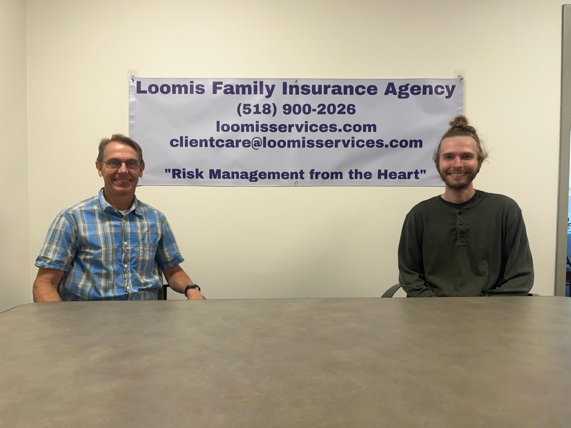 David and Dave Loomis, founders of Loomis Family Insurance Agency